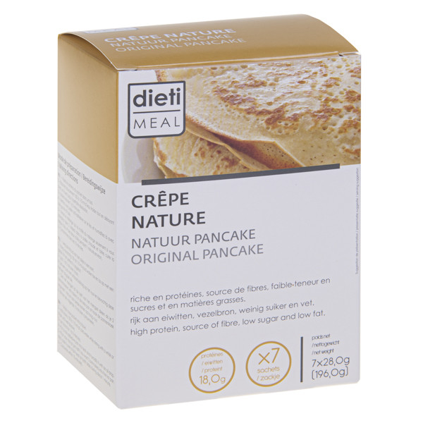 Crêpe Nature protéinée Pancake pour régime hyperproteiné minceur